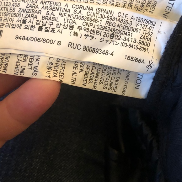 ZARA Faux Leather Pants. Size S - Picture 9 of 10